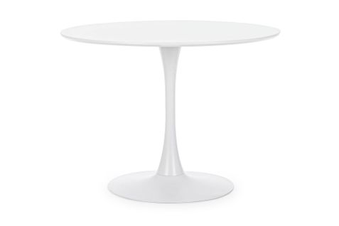 Table à Manger Ronde Tulipe En Métal Blanc L100 - Blossom