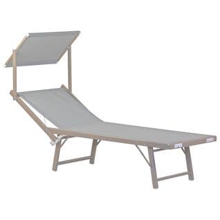 Chaise Longue En Aluminium Bagnino