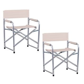 Lot De 2 Chaises De Réalisateur Pliantes D'extérieur Pippa