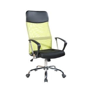 Fauteuil Chaise Ergonomique Noir Vert Bureau 113/123x57,5x58,5