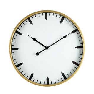 Horloge Grande Murale Modernes En Mdf Métal Verre Pour Cuisine Et Salon 40 Cm