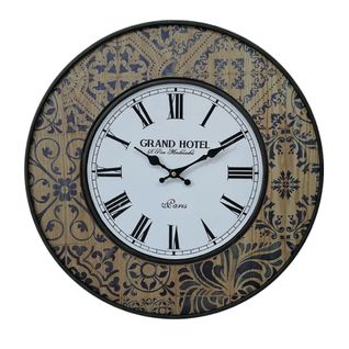 Grande Horloge Murale Blanche Bleue Mdf Metal Pour Cuisine Salon