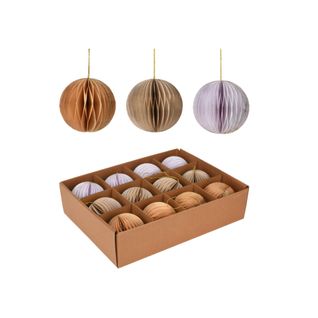 Boules Suspendues Pour Sapin De Noël 12 Pièces Ø 8 Cm