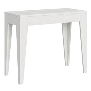 Console Extensible 90x42/302 Cm Isotta Frêne Blanc