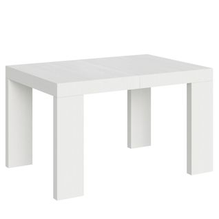 Table Extensible 90x130/390 Cm Roxell Frêne Blanc