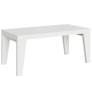 Table Extensible 90x180/284 Cm Naxy Frêne Blanc