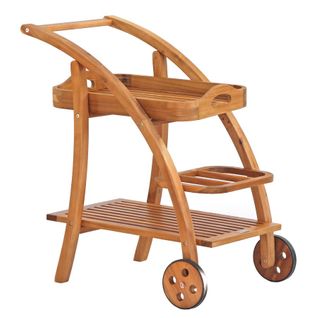 Chariot De Jardin En Bois Avec Plateau Tristan