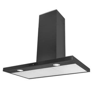 Hotte Décorative Murale 90 cm noir - Ahbf971bk