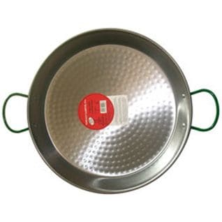 Plat à Paella En Acier Poli 46cm Pour 12 Personnes - 0146