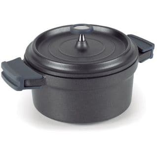 Cocotte Ronde En Fonte Émaillée 28cm Noir - 25929