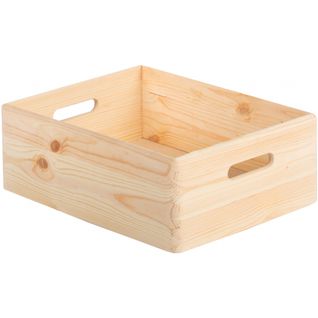 Caisse En Bois De Rangement 40 X 30 X 14 Cm