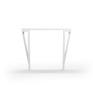 Table Console, Modèle 732 Collection Aire, En Hêtre Massif Cérusé, Blanc