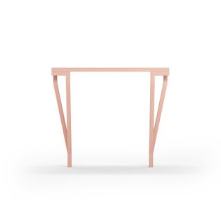 Table Console, Modèle 732 Collection Aire, En Hêtre Massif Cérusé, Rose