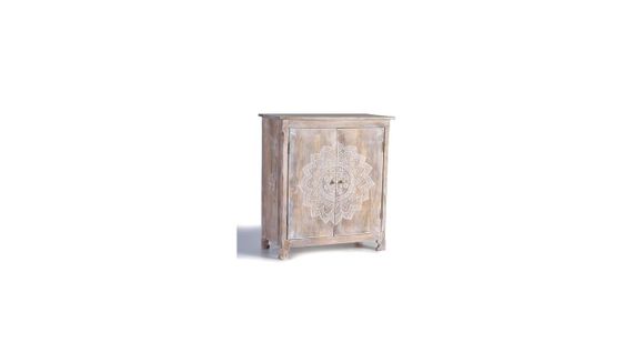 Meuble Rangement Bouteilles Bois Marron 80x40x90cm