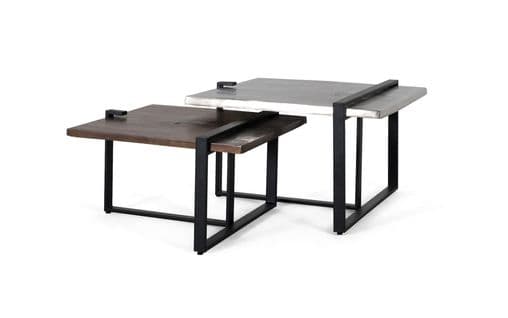 Ensemble De Tables 2 Aluminium