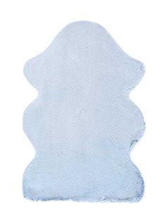 Tapis Intérieur 60x90 Cm Bleu Ciel Forme Irrégulière Fox Shaggy Uni