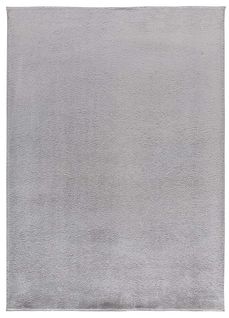 Tapis Intérieur 160x220 Cm Argent Rectangulaire Coraline Uni