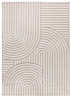 Tapis Intérieur 80x150 Cm Blanc Rectangulaire Diena Scandinave Avec Relief