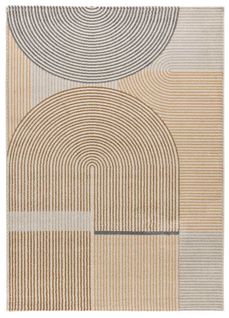 Tapis Intérieur 140x200 Cm Beige Rectangulaire Garden Scandinave