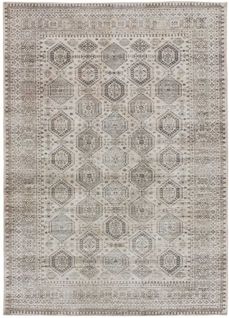 Tapis Intérieur 120x170 Cm Beige Rectangulaire Mandala Vintage