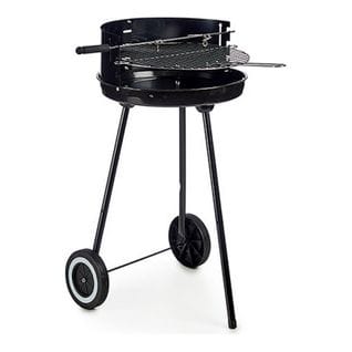 Chariots Barbecue à Charbon Avec Anse Et Roues 42.5x41.5x71cm - Noir