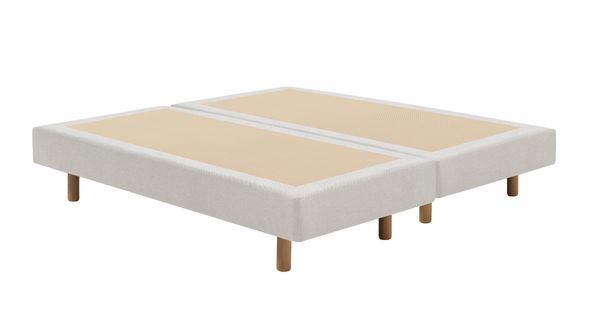 Sommier tissu 2x90x200 cm FLEX ROYAL blanc