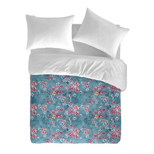 Housse De Couette Lindsay  Bleu/rose/blanc 240x220 Cm