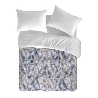 Housse De Couette Rahin  Bleu/beige 240x220 Cm