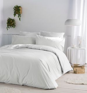 Housse De Couette 100% Coton Casual 200x200 Cm Blanc