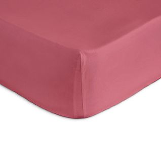 Drap Housse 100% Coton Casual 200x200 Cm Rose Foncé