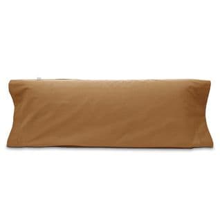 Taie D'oreiller En Percale De Coton Pure 45x110 Cm Toffee