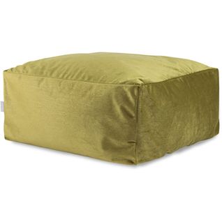 Pouf Uni Carré Moderne Velvet Corso Olive 50x50x25