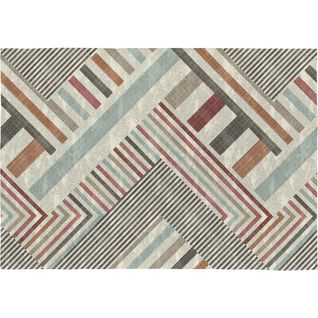 Tapis Géométrique Plat Coloré Moderne Blok Multicolore 120x170