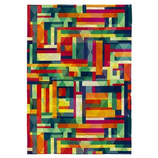 Tapis Moderne Multicolore Plat Graphique Cromis Multicolore 140x200