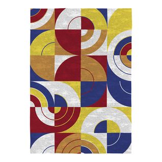 Tapis Multicolore Géométrique Plat Moderne Hendri Multicolore 200x290