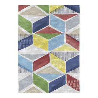 Tapis Moderne Plat Multicolore Abstrait Alika Multicolore 80x150