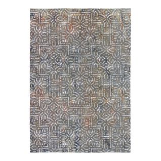 Tapis Vintage Coloré Plat Rayé Llescas Multicolore 160x230