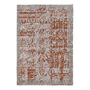 Tapis Vintage Plat Orange Rayé Palasin Orange 160x230