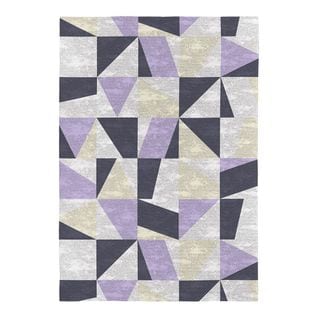 Tapis Géométrique Multicolore Plat Design Peses Multicolore 80x150