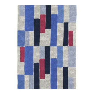 Tapis Abstrait Coloré Moderne Plat Sithe Multicolore 140x200