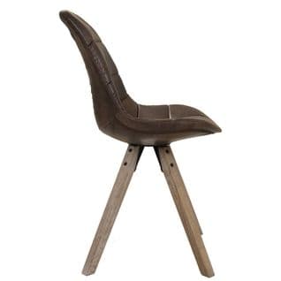 Chaise Rembourrée Marron 48x44x47/84h