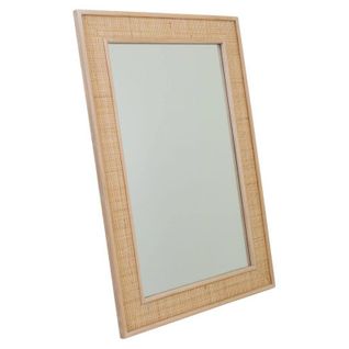 Miroir En Bois Et Grille Marron 70x2.5x100h