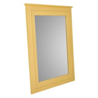 Miroir En Bois Jaune 70x03x90h