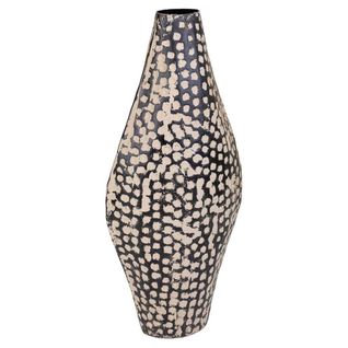 Vase En Métal Noir 23x07x52,5h