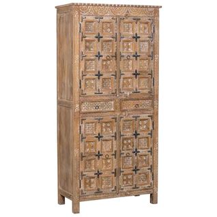 Armoire En Bois Marron 93x45x192h