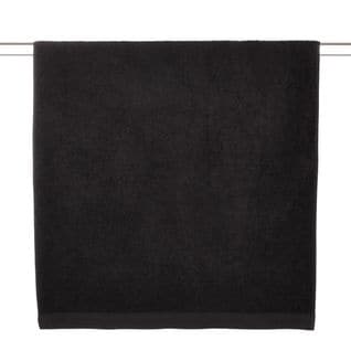 Serviette De Bain Casual Noir 100x150 Cm