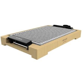 Plancha Électrique Tastyetgrill Linestone. Puissance 2 000 W, Structure En Bambou, Thermostat