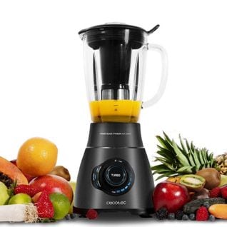 Mixeur-blender Avec Verre Power Titanium 1250w Avec Filtre Pour Jus, En Acier Inoxydable, Ve