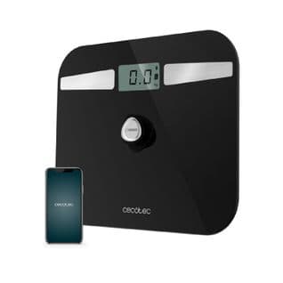 Pèse-personne Avec Bouton-poussoir Surface Precision Ecopower 10200 Smart Healthy Black. Ver