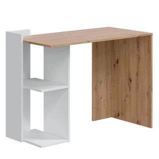 Bureau Llanes 2 Niches Bois/blanc, 100 Cm